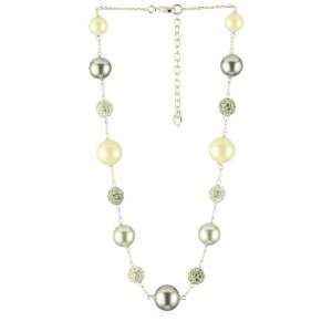  Carolee Charcoal Pearl Basics Strand Charcoal Pearl Necklace 