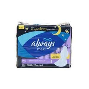  Always maxi pads extra heavy flow overnight protection 