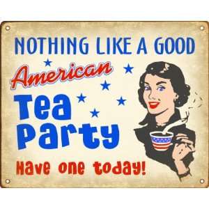  American Tea Party Retro Sign 
