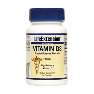   Vitamin D3, 7,000 Iu Capsules, 60 Count