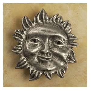  Anne At Home Cabinet Hardware 027 Wavy Ray Sun Knob Pewter 