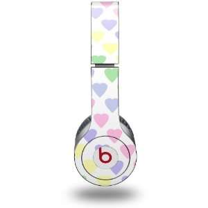 com Pastel Hearts on White Decal Style Skin (fits genuine Beats Solo 