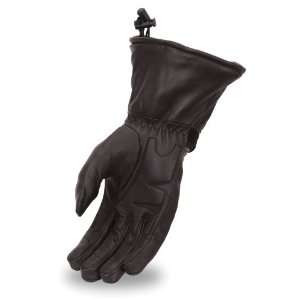 First Manufacturing Womens Waterproof Gauntlet Gloves (Black, Large)