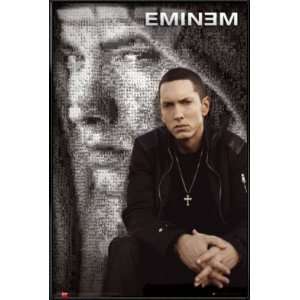  Eminem   Framed Poster (Mosaic Portrait) (Size 24 x 36 