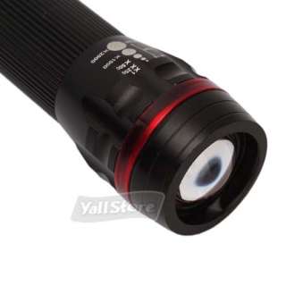 New 3W Cree Super Bright LED Waterproof Flashlight Torch Red Focusing 