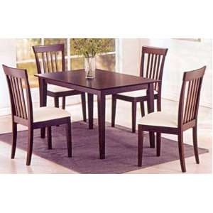  5 Piece Pack Solid Wood Dining Table and 4 Lido Dining 