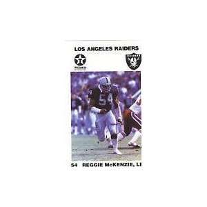   Texaco Los Angeles Raiders #7 Reggie McKenzie Card 
