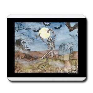 Dancing with the bats  skeleton Dance Mousepad by 