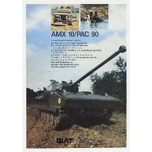   Giat AMX 10/PAC 90 Amphibious Combat Vehicle Print Ad