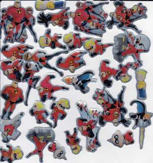 30) Disney INCREDIBLES Foil Stickers ~ Birthday Party Supplies Favors 