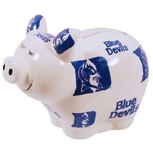   NCAA Duke Blue Devils Piggy Bank with All Over Logo