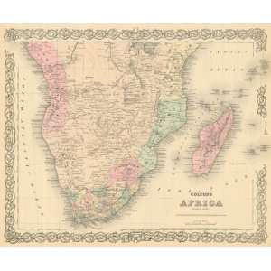  Colton 1881 Antique Map of South Africa
