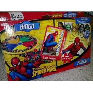   Game Set, Bingo, Go Spidey Card Game & Spider Sense Puzzle Toys