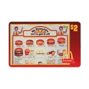   McDonalds 1996 Weve Got It All 1976 Menu (#15 of 50) TEST