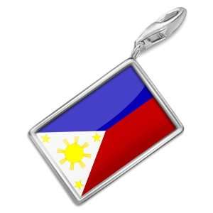  FotoCharms Philippine Flag   Charm with Lobster Clasp 