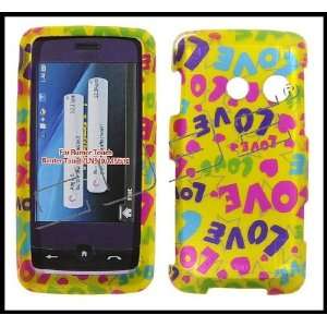  LG Rumor Touch LN510 Snap on Hard Shell Cover Case Love Words 