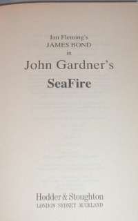BOOK JOHN GARDNER Seafire 1st UK Edition 1st Printing HC/DJ FINE 