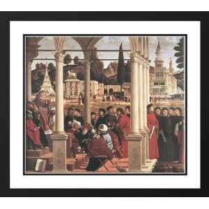 Carpaccio, Vittore 32x28 Framed and Double Matted Disputation of St 