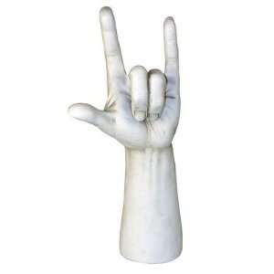  Vitruvian I Love You Hand Gesture Sculpture