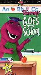 Barney   Barney Goes to School VHS, classic favorite in a new package 