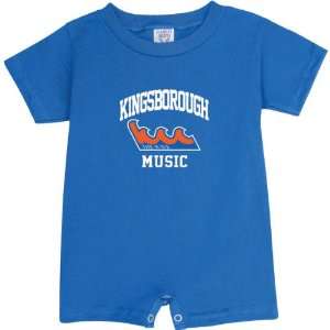Kingsborough Community College Wave Royal Blue Music Arch Baby Romper 