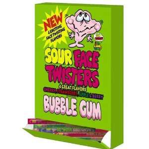 Schuster Products Silly Swirl Ginormous Sour Face Twisters Bubble Gum 