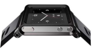Aluminum LunaTik multi touch watch band for ipod nano 6 6th    Black 