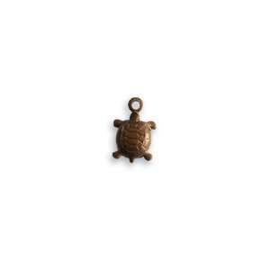  10mm x 7mm Teensie Turtle Charm (4 pcs) Arts, Crafts 