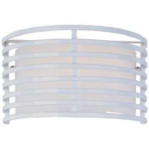  Andretti Collection White 10 Wide Pocket Wall Sconce 