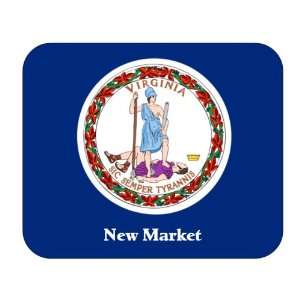   US State Flag   New Market, Virginia (VA) Mouse Pad 