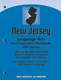 Holt Elements of Literature New Jersey Language Arts Test Preparation 