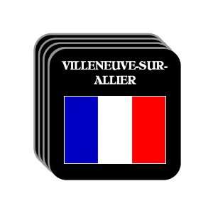  France   VILLENEUVE SUR ALLIER Set of 4 Mini Mousepad 