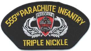 555th PARACHUTE INFANTRY TRIPLE NICKLE MILITARY PATCH  