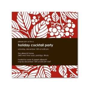  Holiday Party Invitations   Poinsettia Villa By 