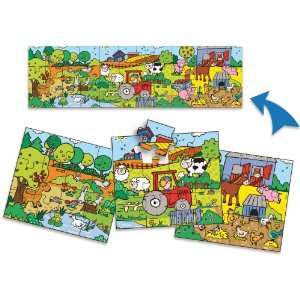  Vilac 12 Piece Developmental Puzzles, Farm Baby