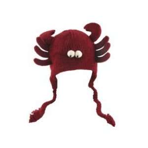  New Handmade 100% Wool Fleeced Interior Crab Face Pilot Animal 