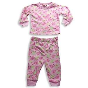 Mon Petit   Infant Girls Long Sleeve Teddy Bears Pajamas, Pink (Size 