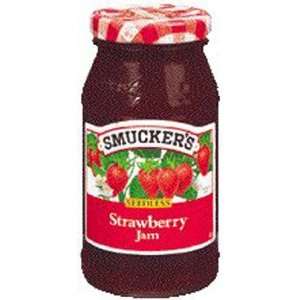 Smuckers Jam Strawberry Seedless 12 Oz Or 18 Oz   12 Pack  