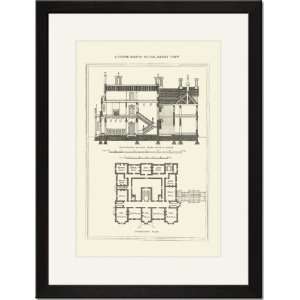   Matted Print 17x23, A Tudor Manor House, Henry VIII #1