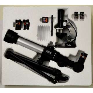 Vivitar Childrens Beginner Microscope & Telescope Combo Set  