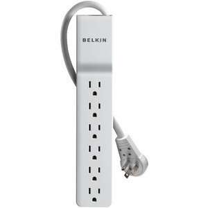  New BELKIN BE106000 08R 6 OUTLET HOME/OFFICE SURGE 