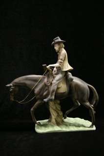   on a Horse Italian Statue Sculpture VIttoria Made in Italy  