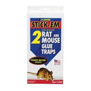   Stick Em Large Rat And Mouse Glue Trap, 2 Pack Patio, Lawn & Garden