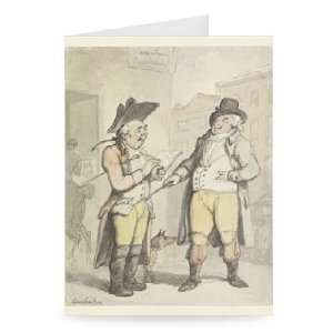Bookmaker and his client outside the Ram   Greeting Card (Pack of 