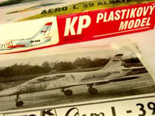 Made Czechoslovakia AERO L 39 ALBATROS Plane Photo PLASTIKOVY MODEL 1 