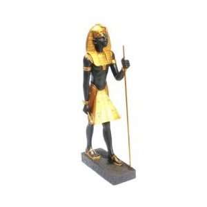  Kilted Pharaoh with Staff Egyptian Statue