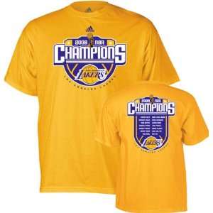   Lakers 2009 NBA Champions Roster Youth T Shirt