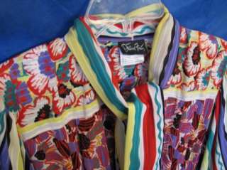 DIANE FREIS FRES Vintage DRESS Boho/Gypsy/Hippie M L  