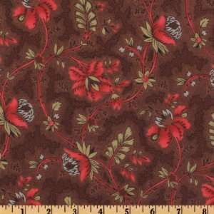  44 Wide Moda Maison de Garance Amaranth Brown Fabric By 