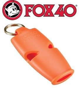 Fox 40 Micro   ORANGE Emergency Survival Alert Whistle  